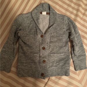 H&M Kids Gray Shawl Collar Sweatshirt Cardigan